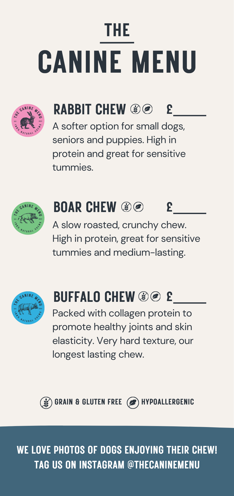 Menus (pack of 25) image 1